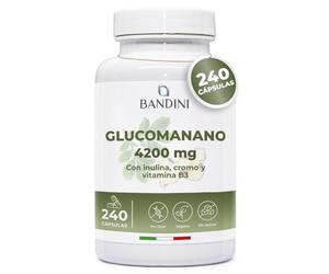 Bandini® Glucomanano Forte 4.200 mg por dosis diaria - 240 CÁPSULAS -