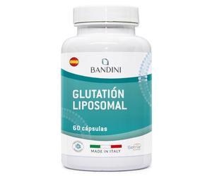 Bandini® Glutatión Liposomal 60 Cápsulas Veganas - L-Glutatión Setria Alta Dosis, Absorción y Biodisponibilidad - L-Glutathione Reducido y Bioactivo - Antioxidante y Antienvejecimiento - Libre de OMG
