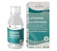 Bandini® Glutatión Liposomal Líquido 250ml 100% Vegano- Antioxidante y Antienvejecimiento - Alta Dosis y Alta Absorción - Reduce el Estrés Físico y Mental - L-Glutatión con Vaso Dosificador