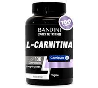 Bandini® L-CARNITINA Premium Carnipure® - Aumento de Energía y resistencia | Mejora del rendimiento y la recuperación - 100 Tabletas de 1000mg - Suplemento Deportivo a base de L Carnitine Tartrato