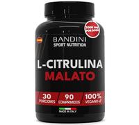 Bandini® L-CITRULINA MALATO 90 Comprimidos 3000mg Por Dosis - Dosificación Extra Alta con 1000mg Por Comprimido - Citrulina De Fermentación 100% Vegan - Citrulline Malate Tabletas Sin Aditivos y OGM