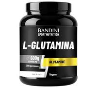Bandini® L-Glutamina pura en polvo 600 g, Altamente dosificada y sin sabor, Aminoácido para entrenamiento intensivo, Glutamina vegana de la fermentación del maíz, glutammina en polvo (paquete de 1)