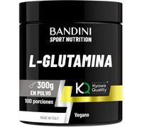 Bandini® L-Glutamina Pura Kyowa® Quality en Polvo - Aminoácido 300 g - | útil para el Ejercicio de Alta Intensidad - Suplemento que Potencia la Masa Muscular - L Glutammina polvo 100% Vegana