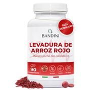 Bandini® Levadura de Arroz Rojo a partir de Monascus purpureus | 99,7mg de arroz rojo - 2,9mg de Monacolina K | Sin aditivos, vegano, sin OGM | Antioxidante | 90 Comprimidos fáciles de tragar