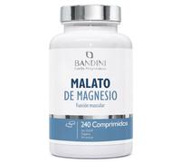 Bandini® Malato de magnesio 2000mg - 240 comprimidos con 2000 mg de Magnesio Malato por dosis diaria - Fórmula de alta biodisponibilidad y Dosificación - Sin aditivos - No-GMO, Sin gluten, Vegano