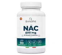 Bandini® NAC N-Acetil L-Cisteína | Aumenta los Niveles de Glutatión | Alto Poder Antioxidante | Aumenta tus Defensas | No-GMO, 100% Vegano | 90 Comprimidos (Suministro para 3 Meses) 600 mg