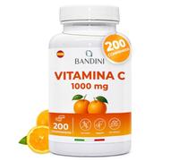 Bandini® Vitamina C 1000 mg 200 Comprimidos | Suministro para +6 Meses | Para el Sistema Inmunológico, Cansancio y Fatiga | Vit C 100% pura, vegano y sin aditivos, ácido L-ascórbico de alta dosis
