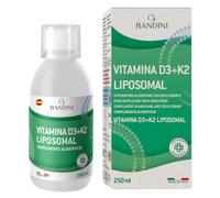 Bandini® Vitamina Liposomal D3 K2 - Complemento Alimenticio para el Sistema Inmunológico de Altas Dosificaciones - Fortalece músculos, huesos y dientes - Líquido D3+K2 250 mL con vaso medidor