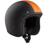 Bandit ECE Jet Race Casco Jet, negro/naranja, Talla XXL (61)