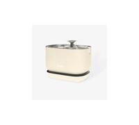 Bandit - Fuente de agua inalámbrica para gatos de 2,5 L, duración de 30 días, filtración de 4 etapas, detector de movimiento inteligente, ultra silencioso inferior 30 dB. Acero inoxidable, crema