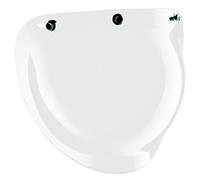 Bandit Helmets - Pantalla Burbuja para Casco Jet - Visera de 3 Puntos con Protección UV y Anti-rayaduras - Estilo Vintage, JETVISI (Transparente)