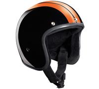 Bandit Jet Race Casco Jet, negro-naranja, tamaño L para Hombres