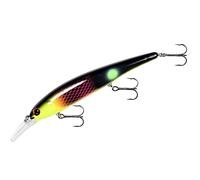 BANDIT LURES Walleye Minnow Jerkbait - Señuelo de Pesca, Poco Profundo (Trolls hasta 12 pies), Cabeza Negra, Rosa y Amarilla, 4.75 Pulgadas, 5/8 onzas