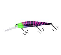 Bandit Walleye Minnow Jerkbait Señuelo de Pesca, 4.5 Pulgadas, 5/8 onzas, Party Zebra, Profundo (Trolls a 27 pies)