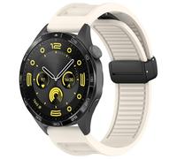BANDKIT 22mm Straps For Huawei GT3 SE/Watch 4Pro Silicone Magnetic Buckle Band For Huawei Watch GT2 3 4 GT3 Pro 46mm Bracelet Wristbands(Starlight,GT 3 46mm)
