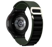 BANDKIT Bucle deportivo para Samsung Galaxy Watch 7/6/5/4 44/40mm 5 pro 45mm banda G pulsera de nailon Galaxy watch 6 Correa clásica 43/47mm(GreenBlack,6 43mm)