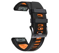 BANDKIT Correa de 26 22 mm para Garmin Fenix 7 7X 5 5X Plus 6 6XPro, correa de silicona suave de fácil ajuste MK1/D2/Tactix 7 Pro, QuickFit 26mm, Ágata
