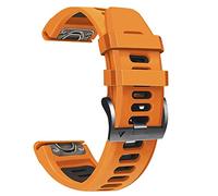 BANDKIT Correa de 26 22 mm para Garmin Fenix 7 7X 5 5X Plus 6 6XPro, correa de silicona suave de fácil ajuste MK1/D2/Tactix 7 Pro, QuickFit 26mm, Ágata