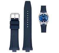 BANDKIT Correa de reloj de goma FKM Fluoro para la colección Citizen TSUYOSA NJ0150 NJ0151ME, pulsera colorida para hombres y mujeres(Sapphire)