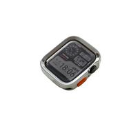 BANDKIT Funda de TPU para Apple Watch Ultra Case 49 mm 45 mm 41 mm 44 mm 40 mm, 42 mm 46 mm Protector de marco de parachoques para IWatch Series 9 SE 8 Ultra 7 6 5 4 Case(Plating Silver,46mm)
