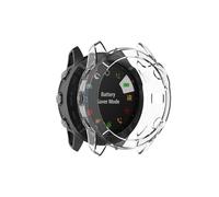 BANDKIT Funda de TPU para Garmin Fenix 6 6x Pro, marco de protección, a prueba de golpes, transparente, carcasa de metal, anillo bisel, For Fenix 6X Pro, Ágata