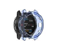 BANDKIT Funda de TPU para Garmin Fenix 6 6x Pro, marco de protección, a prueba de golpes, transparente, carcasa de metal, anillo bisel, For Fenix 6 Pro, Ágata