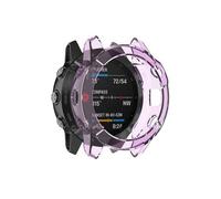 BANDKIT Funda de TPU para Garmin Fenix 6 6x Pro, marco de protección, a prueba de golpes, transparente, carcasa de metal, anillo bisel, For Fenix 6X Pro, Ágata
