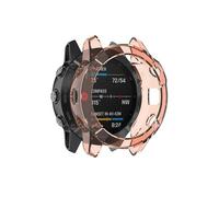 BANDKIT Funda de TPU para Garmin Fenix 6 6x Pro, marco de protección, a prueba de golpes, transparente, carcasa de metal, anillo bisel, For Fenix 6 Pro, Ágata