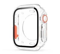 BANDKIT Funda protectora de pantalla para Apple Watch S10 46MM S10 42MM 45mm 44mm 40mm 41mm Funda rígida para parachoques delantero y trasero de PC iwatch 10 9 8 7 SE 6 5 4 Change(Transparent,S10 42mm