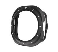 BANDKIT Funda protectora de PC para Samsung Galaxy Watch 7 Ultra 47mm, carcasa protectora para Galaxy Watch 7 Ultra 47mm, funda protectora para reloj inteligente(Black White)