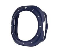 BANDKIT Funda protectora de PC para Samsung Galaxy Watch 7 Ultra 47mm, carcasa protectora para Galaxy Watch 7 Ultra 47mm, funda protectora para reloj inteligente(Mid Blue White)