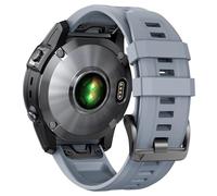 BANDKIT Para Fenix 8 Correa de repuesto 22 mm Fenix 7 Bandas Fenix 6 Quickfit Correa de reloj Fenix 5 Plus Pulsera de silicona Fenix 6 pro Correa deportiva inteligente(Grey)