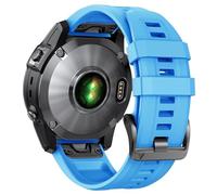 BANDKIT Para Fenix 8 Correa de repuesto 22 mm Fenix 7 Bandas Fenix 6 Quickfit Correa de reloj Fenix 5 Plus Pulsera de silicona Fenix 6 pro Correa deportiva inteligente(Blue)