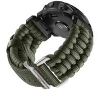 Bandletic 26mm Correa Compatible con Garmin Fenix 6X Pro/6X/7X Pro/7X/5X/5X Plus/Fenix 3/HR, Paracord QuickFit Nylon Sport Correa para Epix Pro Gen 2 51mm/Instinct 2X solar/Tactix Delta/Descent