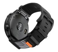 Bandletic 26mm Correa Compatible con Garmin Fenix 6X Pro/6X/Fenix 8 51mm/Fenix 7X/7X Pro/5X/Plus,QuickFit Nylon Militar Sport Duradero Muñequera para Instinct 2X Solar/Fenix 3/HR/Epix Pro 51mm,Bandera