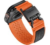 Bandletic Compatible con Correa Apple Watch Ultra/Ultra 2 49mm - FIDLOCK Magnética Hebilla, Nylon Suave Transpirable Sport Banda para iWatch Series 10 46mm 9/8/7 45mm SE/6/5/4 44mm 3/2/1 42mm, Naranja