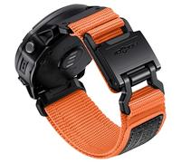 Bandletic Compatible con Correa Garmin Fenix 7X 6X Pro/Fenix 8 51 mm/5X Plus/3 HR, Correa Nailon Quick Fit 26mm con Hebilla Magnética Fidlock en V para Garmin Epix/Tactix/Enduro/Instinct 2X/Quatix 3
