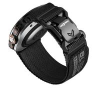 Bandletic Compatible con Correa Samsung Galaxy Watch Ultra 47mm con Hebilla Magnética V Fidlock, Nylon Suave Transpirable Sport Band para Galaxy Watch Ultra 47mm para Mujeres Hombres, Negro