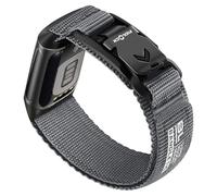 Bandletic Correa compatible con Fitbit Charge 6/5 para hombres y mujeres, correa deportiva de nailon suave con hebilla magnética en V para Fitbit Charge 6/5 Fitness Tracker, Large(7.1"-8.5")