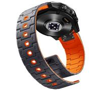 Bandletic Correa de reloj magnética de 22 mm, compatible con Garmin Fenix 6 Pro/6/Fenix 7/5/Fenix 8/E 47 mm, correa de silicona QuickFit Military Sport de repuesto para Instinct 2/Epix 2/Forerunner