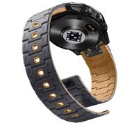 Bandletic Correa de reloj magnética de 22 mm, compatible con Garmin Fenix 6 Pro/6/Fenix 7/5/Fenix 8/E 47 mm, correa de silicona QuickFit Military Sport de repuesto para Instinct 2/Epix 2/Forerunner