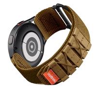 Bandletic Correa deportiva de nailon compatible con Samsung Galaxy Watch 7/6/5/4 40 mm 44 mm/6 Classic 43 mm 47 mm/5 Pro 45 mm/4 Classic 42 mm 46 mm/3 41 mm/Active 2/Gear Sport, pequeño/bronceado