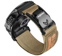 Bandletic Rugged Nylon Compatible con Garmin Easy Fit 22mm Watch Band Soft Sport Bandas magnéticas Fidlock V-Buckle for Fenix E/8/7 6 Pro/5 Plus/Instinct 2 3/Forerunner 965/Approach S70 47mm/Quatix 7