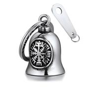 Bandmax Campana de Moto Guardian Bell para Motocicleta Amuleto de la Suerte Llavero de Motocicleta con Patrón de Alas Timbre Guardián de Dama