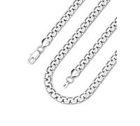 Bandmax Collar Venecian para Mujeres, Cadenas Planas Suave 36cm Largo 8mm Ancho Regalo a Hija Novia