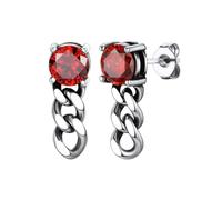 Bandmax Pendientes Hombres Colgantes Rojo Cadenas, Aretes Finos Antialergicos