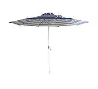 Bandol sombrilla redonda recta de 2,70 m de diámetro con rayas azules