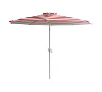 Bandol sombrilla redonda recta de 2,70 m de diámetro con rayas naranjas