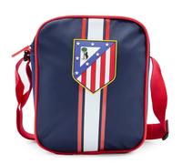 Bandolera Atlético de Madrid Sport Juvenil 2025 | Bolsa Oficial del Club | Diseño Rojiblanco con Escudo | Compacta 21x15x8 cm | Correa Ajustable | Para Niño, Adolescente o Aficionado Atlético