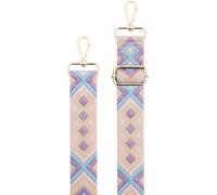 Bandolera brasileña violeta y rosa pálido